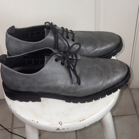 Calvin Klein Men's Oxfords Size 12 Charcoal Gray – Textile Upper – Style CMLING‎ - Picture 7 of 8
